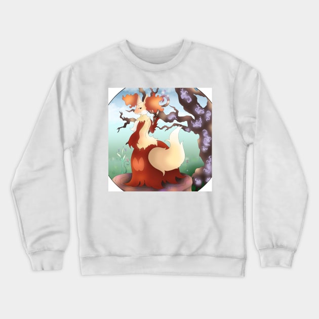 Magical fire fox Crewneck Sweatshirt by XoXy24